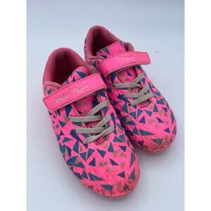 Dream Pairs Youth Soccer Cleats Sz 13 Unisex Pink Blue Velcro Lace Kids Football
